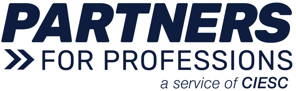 Partners for Professions_navy CIESC tagline