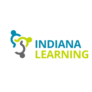 Keep Indiana Learning Logo - Dark Background Alternative - Tagline - square