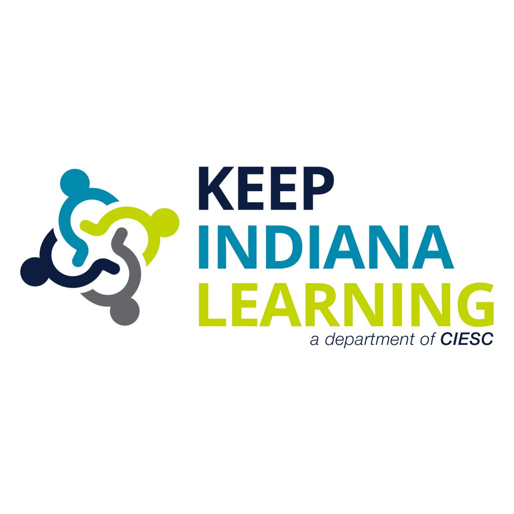 Keep Indiana Learning Logo - Light Background Alternative - Tagline - square