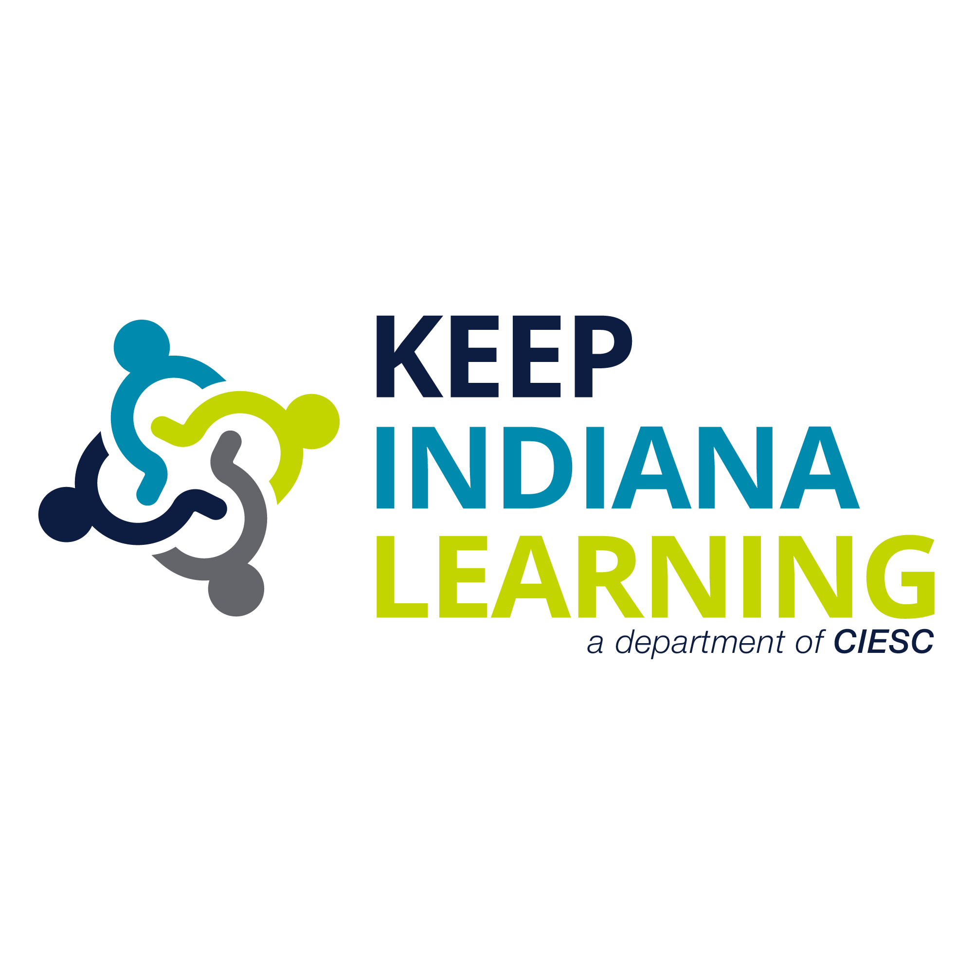 Keep Indiana Learning Logo - Light Background Alternative - Tagline - square